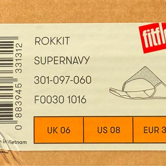 NIB Fitflop Rokkit (beautiful navy bling) size 8. Wobble board &  so comfortable - Picture 2 of 6